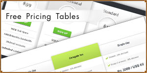 5 Free and Clean CSS3 Pricing Tables