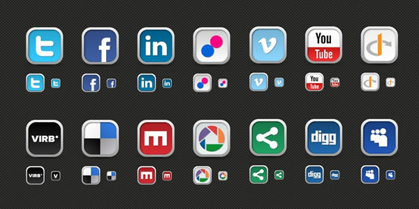 Social Media Icon Set 01