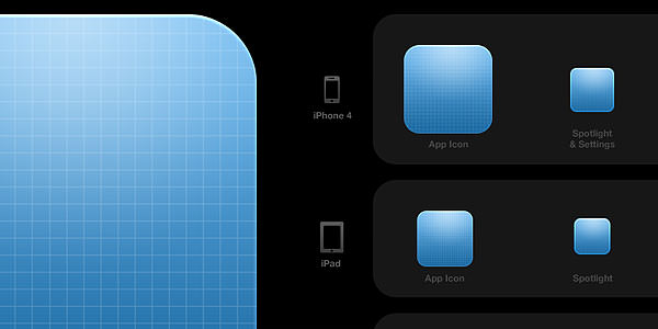 iOS App Icon Photoshop Template with Actions [PSD] 01