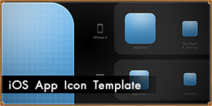 iOS App Icon Photoshop Template with Actions [PSD]