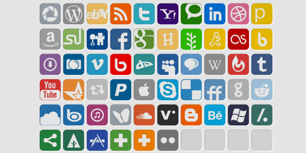 Social Icons Font Pack 01