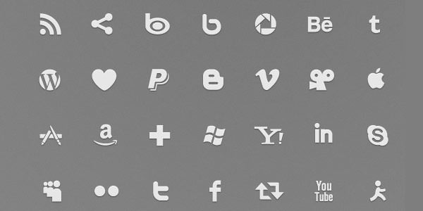 Social Icons Font Pack 05