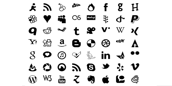 Social Icons Font Pack 06