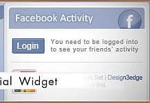 Facebook and Twitter Widget [PSD]