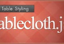 jQuery plugin for Fast Table Styling – Tablecloth.js