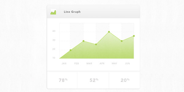 Business Graph and Chart Graphics [PSD]. Line Graph