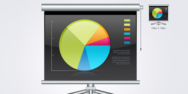 Business Graph and Chart Graphics [PSD]. Business graph board