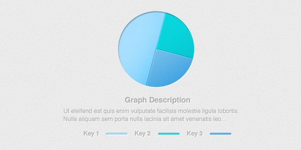 Business Graph and Chart Graphics [PSD]. Clean Pie Graph PSD