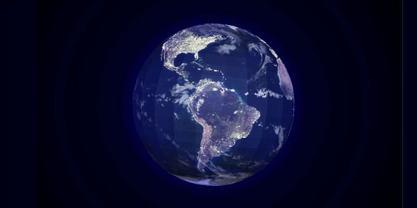 CSS 3D Earth. PerspectiveTransform 02