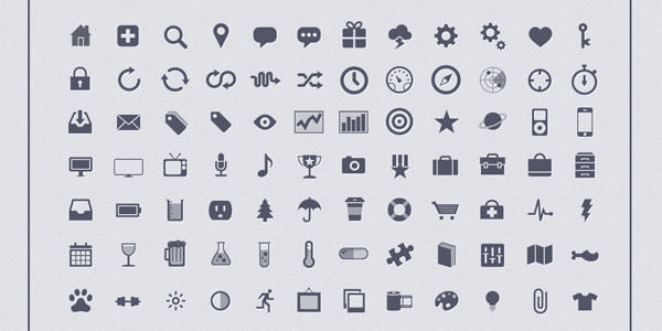 Grayscale Icons Pack [PSD] 500+ Web Icons