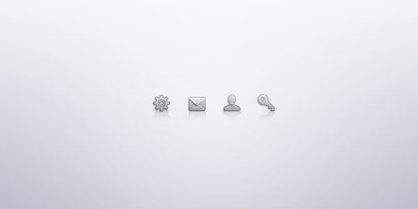 Grayscale Icons Pack [PSD] Monochrome Icons