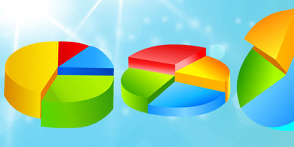 Free Vector Graph and Chart Element [Ai] Free Pie Vector Diagrams