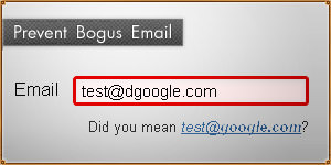 Prevent Bogus Email Domains with jQuery Mailcheck