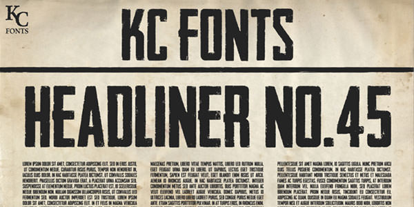 Free Heavy Fonts for Headlines Headliner #45