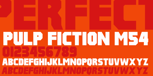 Free Heavy Fonts for Headlines Pulp Fiction M54