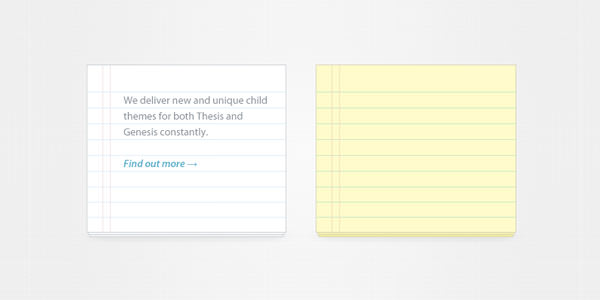 Free Light and Clean Notepad Templates [PSD] 6