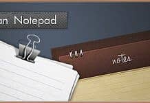 Free Light and Clean Notepad Templates [PSD]