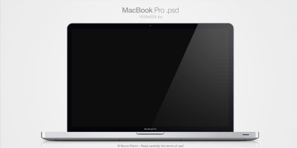 Computer and TV LCD-LED Display Templates [PSD] MacBook Pro .psd