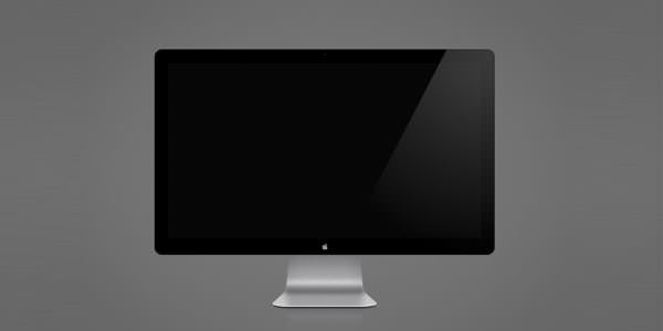 Computer and TV LCD-LED Display Templates [PSD] Cinema Display