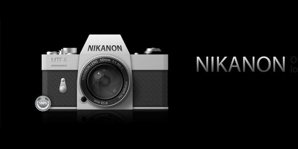 Free Digital and Photo Camera Templates [PSD] Nikanon PSD