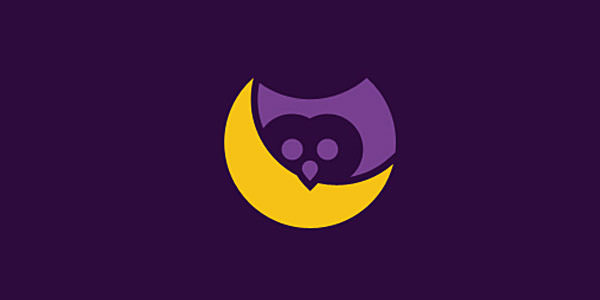 Creative Logo Designs with Moon for Inspirations NightOwl