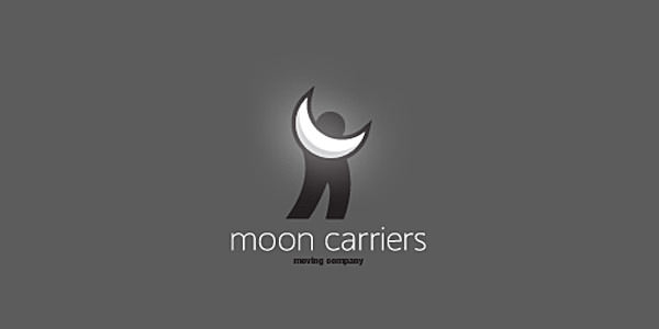 Creative Logo Designs with Moon for Inspirations Moon Carriers