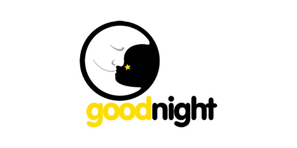 Creative Logo Designs with Moon for Inspirations GoodNight