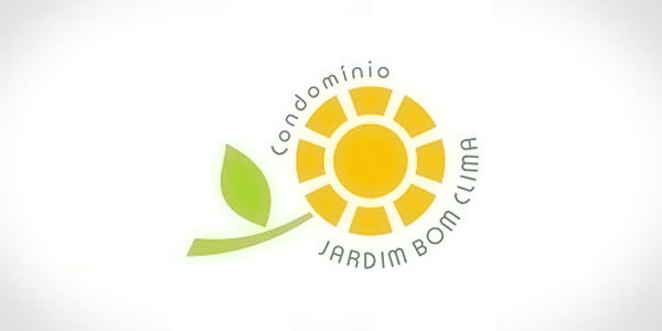 Creative Logo Designs with Sun for Inspirations Condominio Jardim Bom Clima