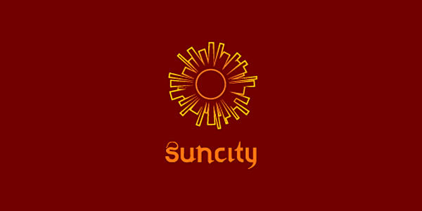 Creative Logo Designs with Sun for Inspirations SUNCITY