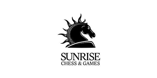 Creative Logo Designs with Sun for Inspirations Sunrise-Chess-and-Games