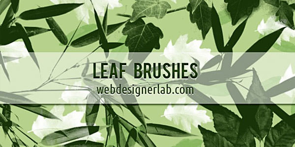 High quality Photoshop Floral Brushes Leaf Brushes