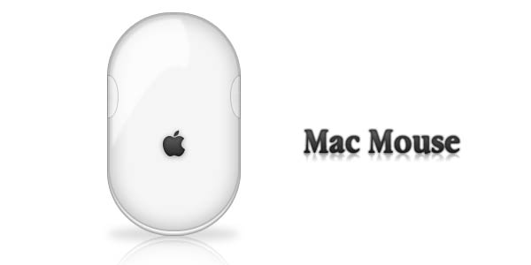 Detailed Computer Mouse. Photoshop Templates and Tutorials [PSD]. iMac Mouse