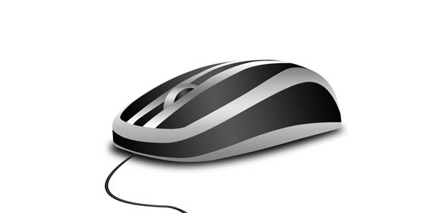 Detailed Computer Mouse. Photoshop Templates and Tutorials [PSD]. Computer Mouse – PSD Download