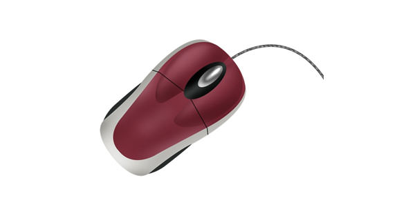 Detailed Computer Mouse. Photoshop Templates and Tutorials [PSD]. Design mouse logo icon in photoshop