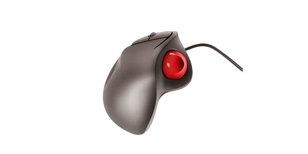 Detailed Computer Mouse. Photoshop Templates and Tutorials [PSD]. Creating Mouse with trackball