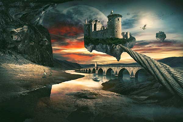 Impressive Fantasy Art Photoshop Tutorials. Create a Surreal Landscape Using Photo Manipulation
