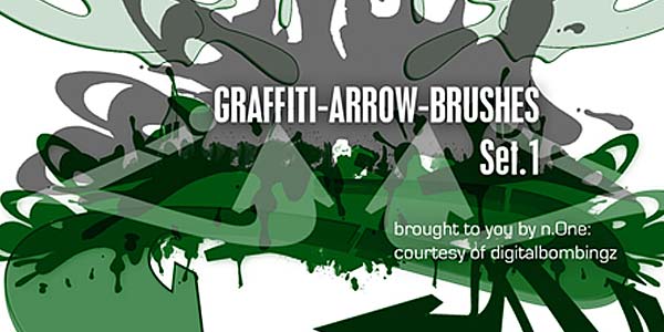 Free Hand Drawn Photoshop Arrow Brushes and Symbols. DB Graffiti Arrow-Brush Pack
