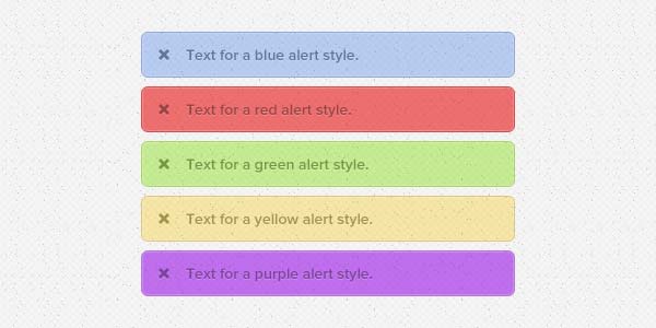 Notification/Alert Blocks, Bars, Boxes [PSD]. Textured Alerts