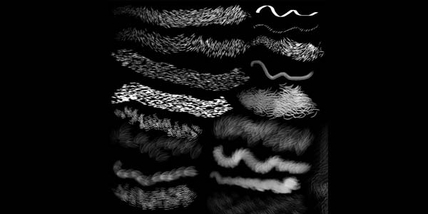 Fur and Hair Photoshop Brushes. PS Fur Brushes
