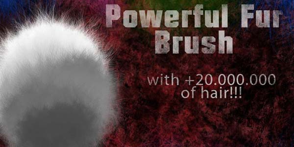 Fur and Hair Photoshop Brushes. Powerful Fur Brush
