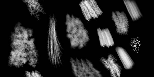 Fur and Hair Photoshop Brushes. Fur Brushes