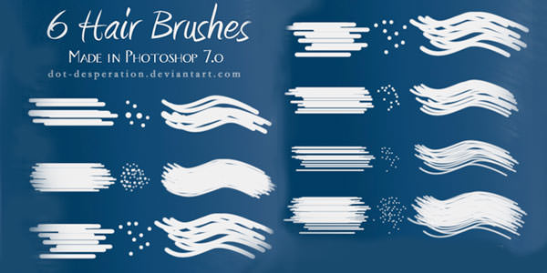 Fur and Hair Photoshop Brushes. Brushes for 