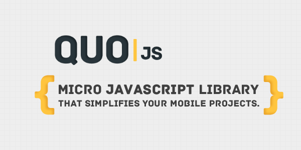 Rapid mobile web development with QuoJS 01
