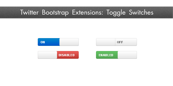 Toggle Switches for Twitter Bootstrap