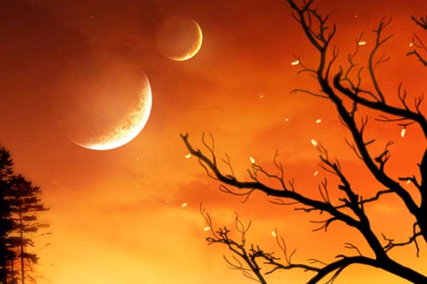 Creating Fantasy Illustration and Magic Scenes. Photoshop Tutorials. The Orange Sky