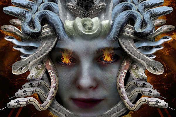 Creating Fantasy Illustration and Magic Scenes. Photoshop Tutorials. Creating Medusa With Photo Manipulation