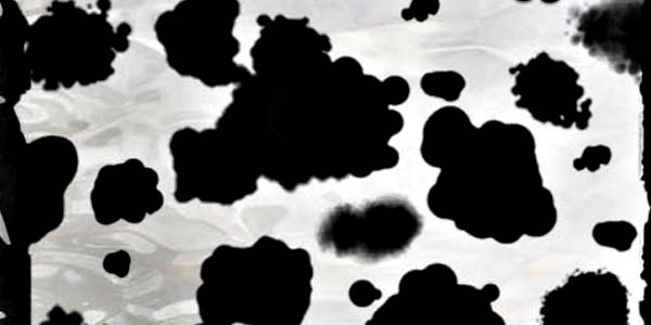 Water Stains and Ink Blots Photoshop Brushes. Splats and blots