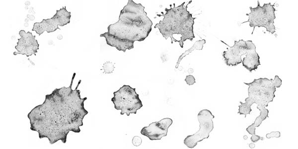 Water Stains and Ink Blots Photoshop Brushes. DIY: Coffee Stain Brushes.