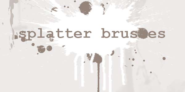 Water Stains and Ink Blots Photoshop Brushes. Splatter brushes