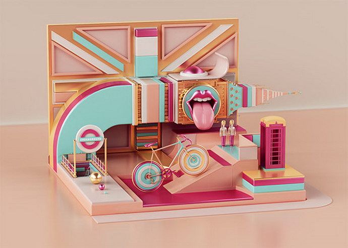 3D abstractions by Peter Tarka